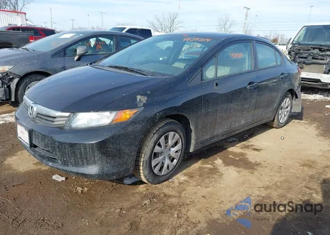 2012 Honda Civic Lx из США, поврежденный, VIN 19XFB2F51CE037850